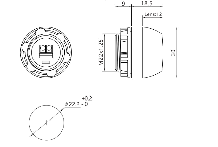 LS22 indicator compact