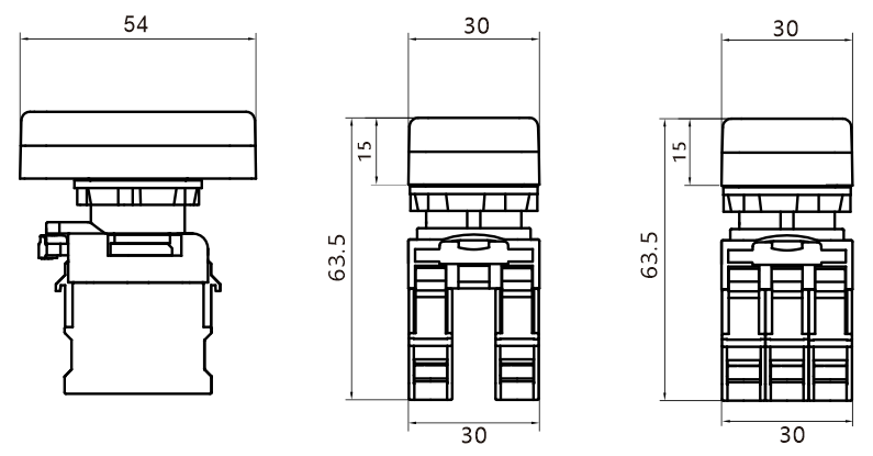 PB22 I/O push button switches