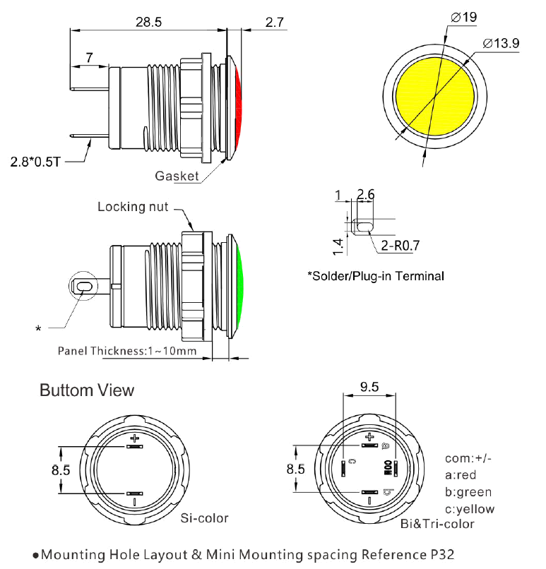 S16 vandal resistant indicator