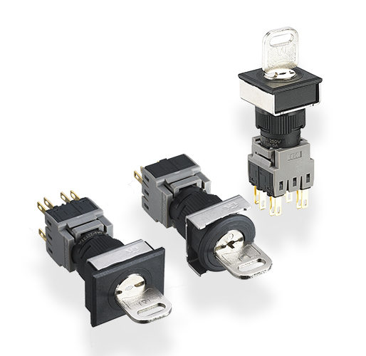 AF16B flush type Key selectors switches