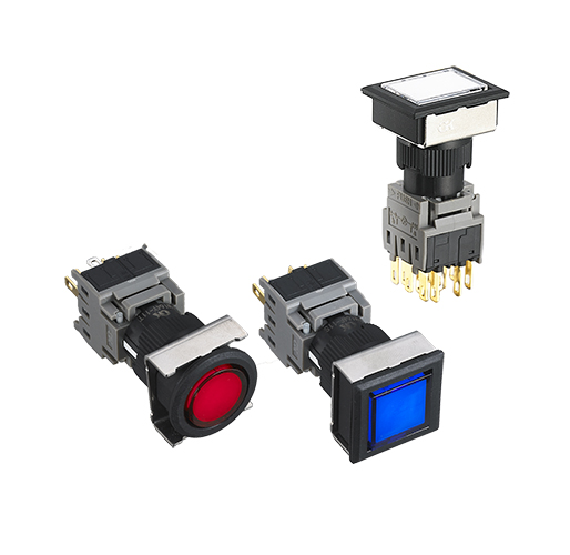AF16B flush type Illuminated Pushbuttons