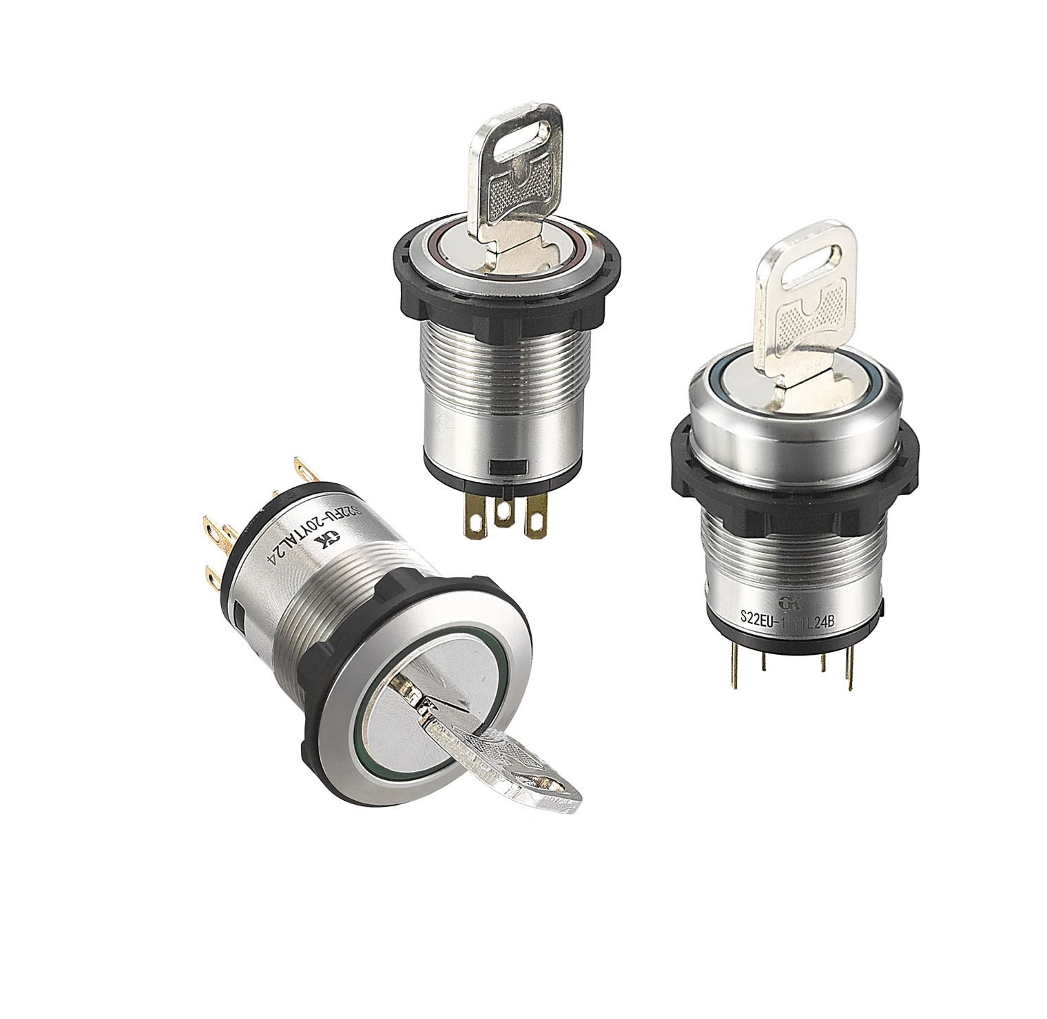 S22 llluminated Key Selector Switches