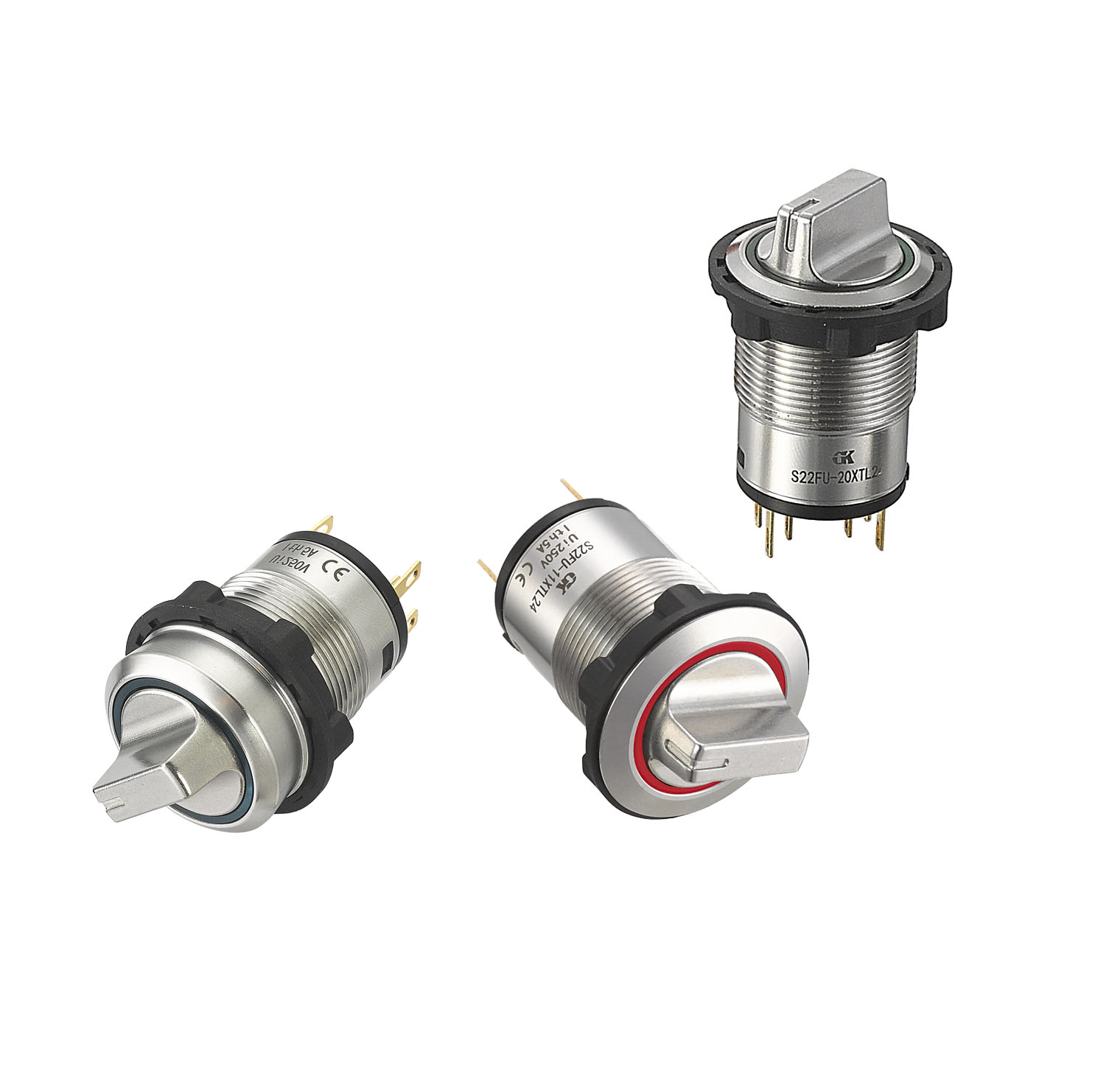 S22 vandal resistant selector switches llluminated  Selector Switches