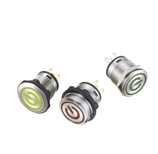 S22vandal resistant illuminated pushbuttons llluminated pushbuttons(Standby-LED symbol)