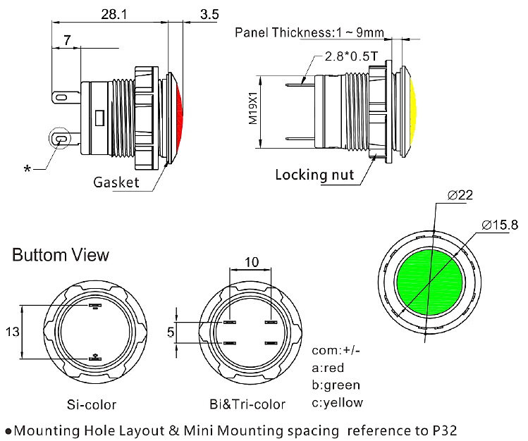 S19 vandal resistant indicator