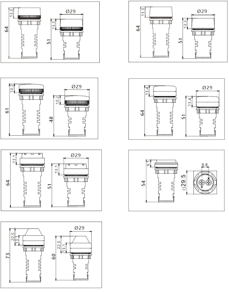 Type PL22 indicators